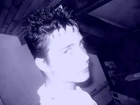 moi en mode bleu